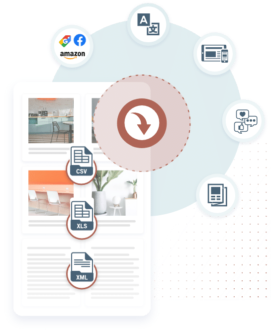 Informationsinput und Output in mediackockpit Visual: Informationsinput und Output