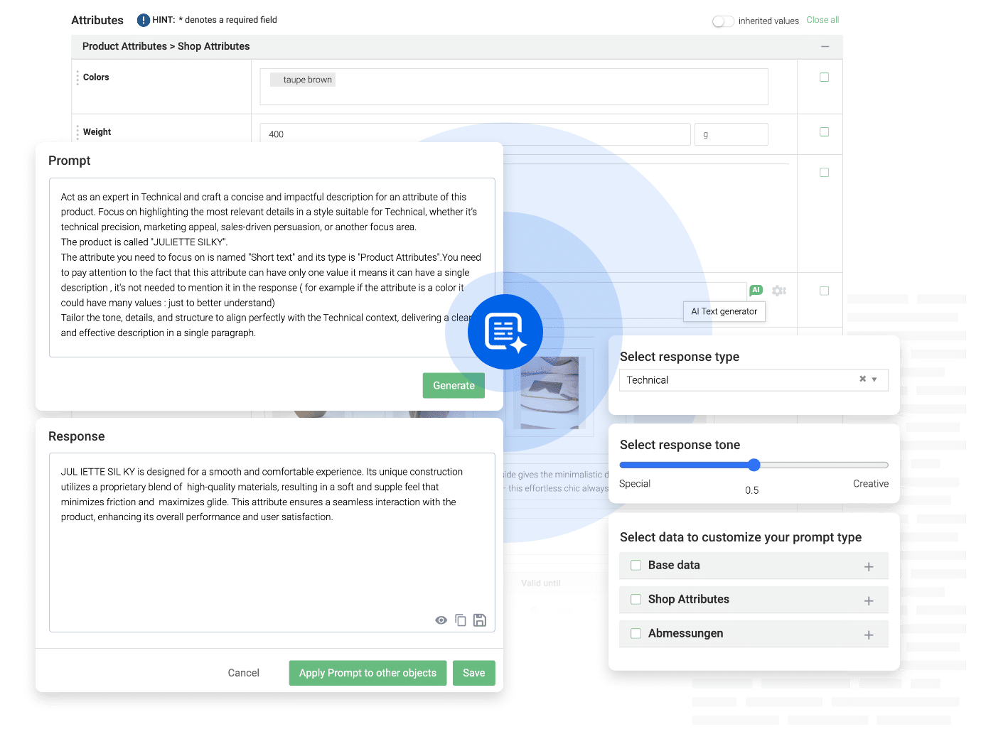AI-text-generation AI Text-Generierung